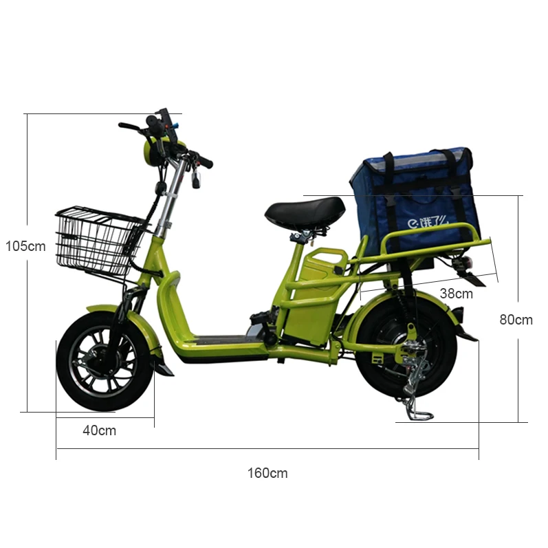 Made In China Popular 280w Electric Scooter With Light 48v10ah Li-ion Battery On Sale