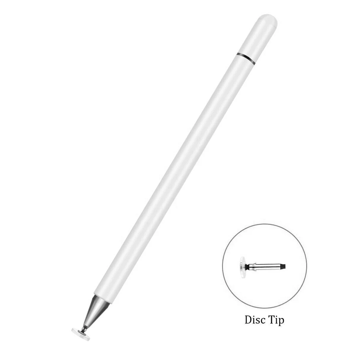 DL123 Well Selling Disc Tip Metal Aluminium Universal Tablet Stylus Pen For Apple Ipad Android Capacitive Touch Screen Pencil