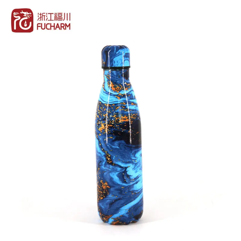 
Stainless Steel Vacuum Insulated Leak-proof Sports Water Bottle Double Walled Reusable Metal Cola Shape Thermos 