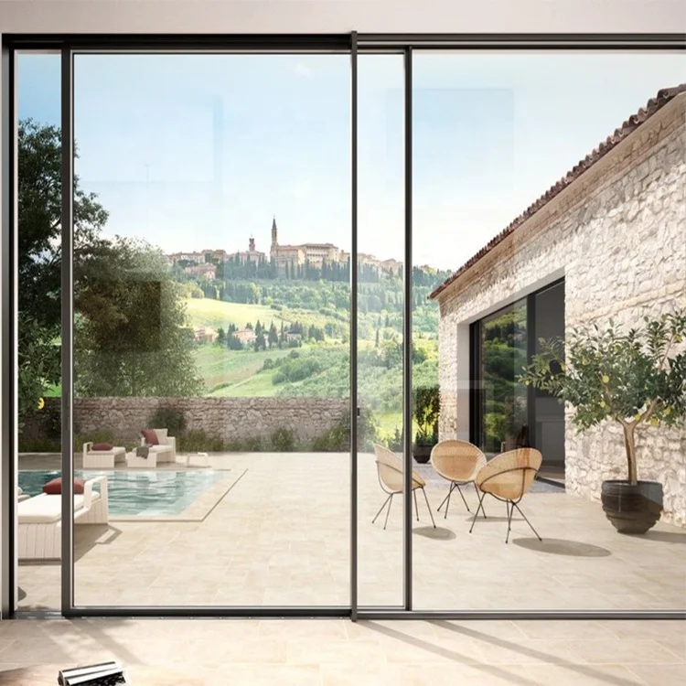 
china manufacture supply commercial system aluminium sliding door 