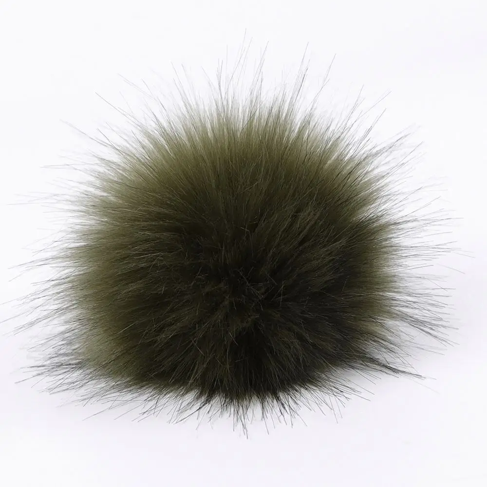 Wholesale soft furry real faux colorful rabbit fox raccoon fur pompom ball for beanie hat toque keyring