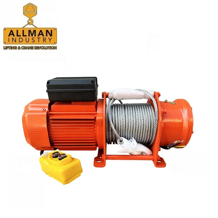 ALLMAN Portable Small Mini 220V 1 Phase Three Phase 500Kg Electric Winches