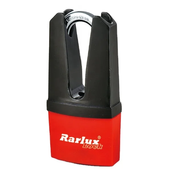 Rarlux Waterproof Padlock Shackle  Protected Disc Padlock with plastic cover High Safety 4 Keys 55mm,65mm CN;ZHE
