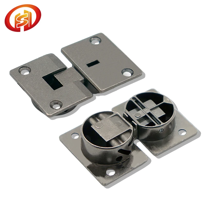 Adjustable Flap Lid Concealed Hinge for Furniture Gate Cabinet Door Folding Holder Nickel-plated Hot Sale