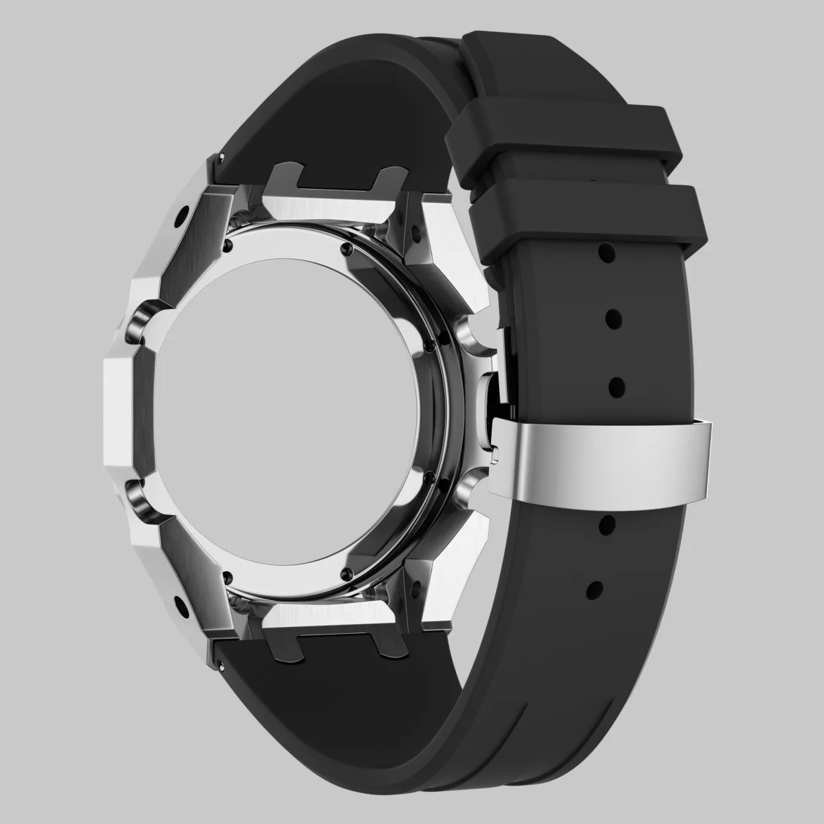 316 Stainless Steel Watch Case with  silicon Band Strap Bezel  ga 2100 for g shock GA2100 2110