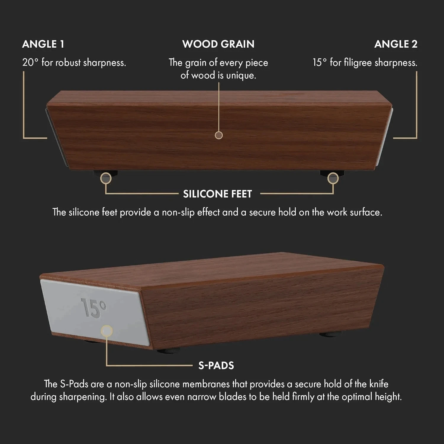 Magnetic Rolling Knife Sharpener Diamond Sharpening Stone Kit Wood Kitchen Grinding System 15 20 Degrees Angle Roller Accessory