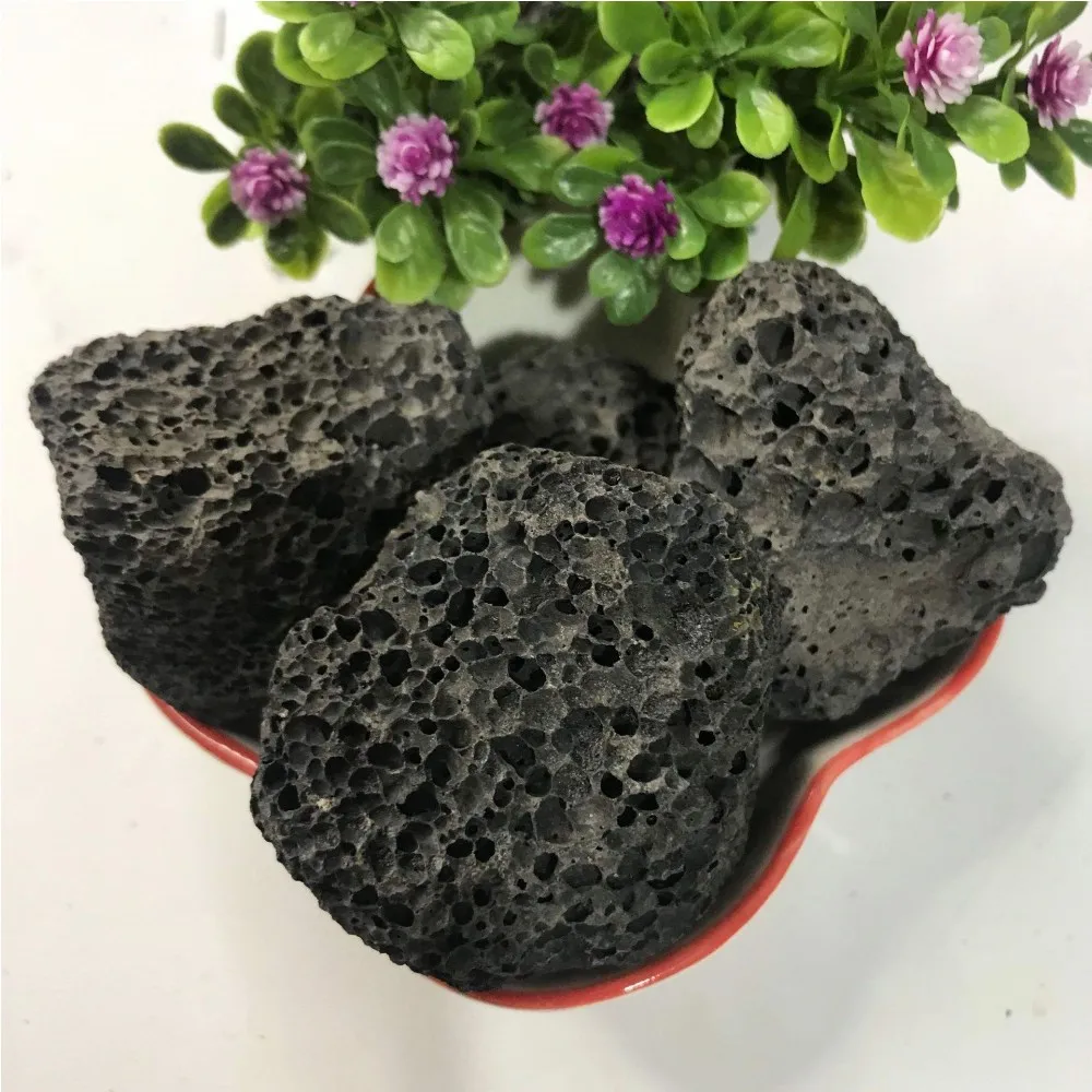 Black Red White Volcanic Rock Pumice Lava Stone