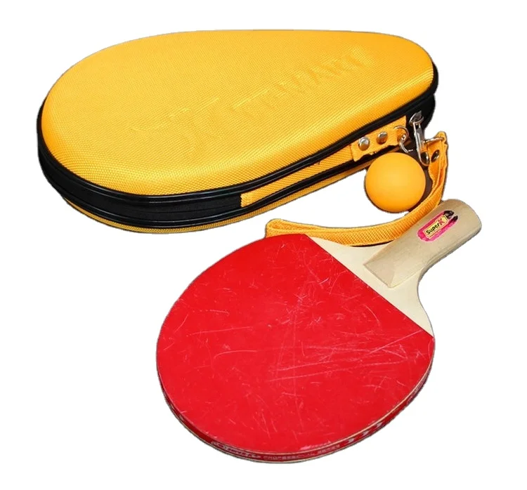 Amazon Hot Waterproof Ping Pong Racquet Bat Padded Cover Hard Protective Molded Racket EVA Table Tennis Ball Case With Handle