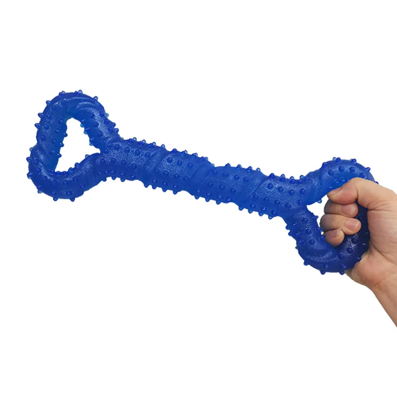 Wholesale Eco-Friendly Thermoplastic Rubber Material With Bayonet Ring Dog Bone Toy