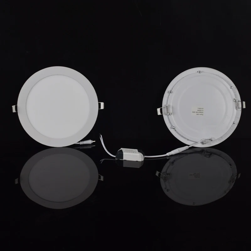 OEM Recessed surface Slim Panel LED 24w round  square Ceiling panel office line lights Downlight