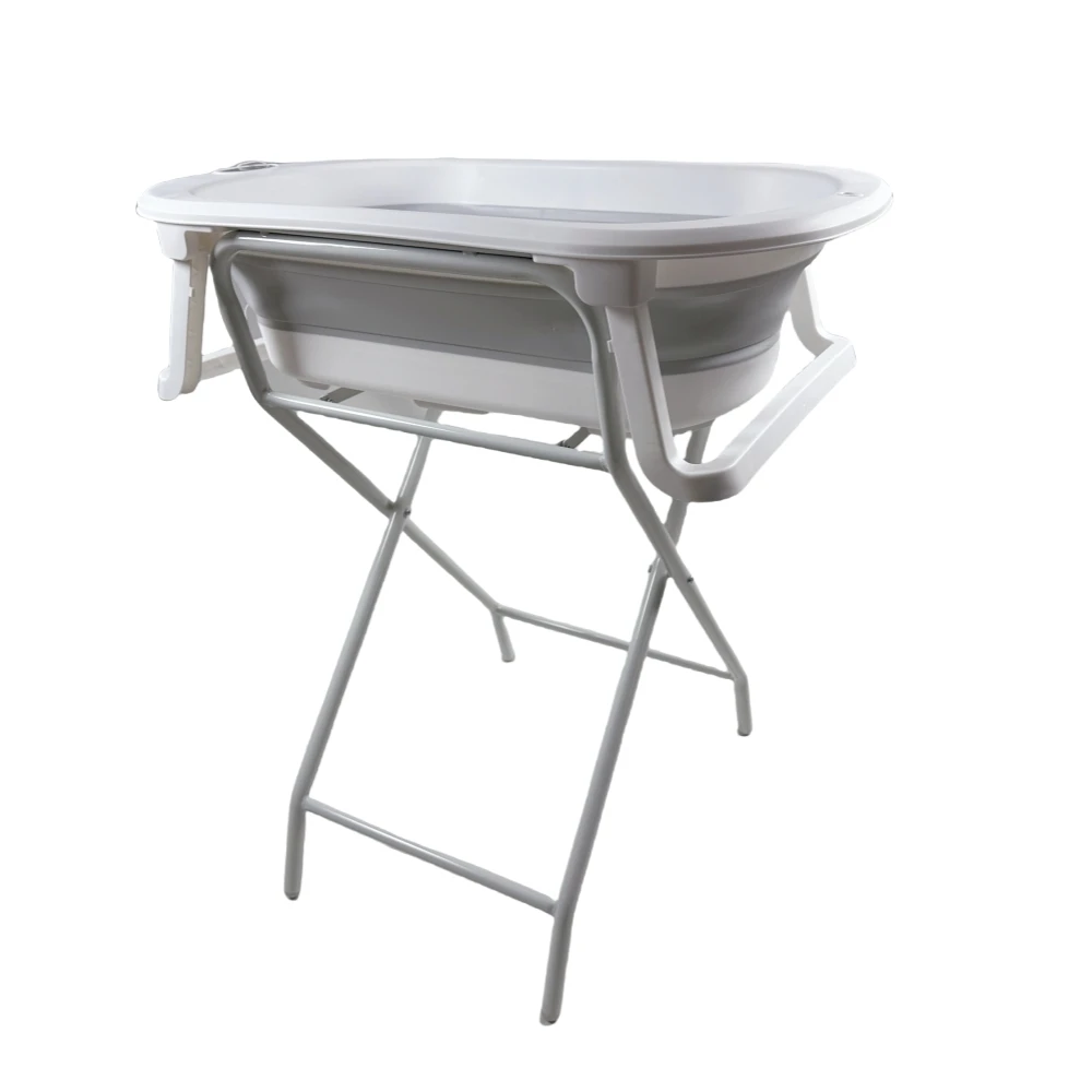 2024 Hot Sale Factory Price Customized Baby Bath Tub With Strong Folding Stand With Legs Portable Foldable Baby Bath Tub Stand