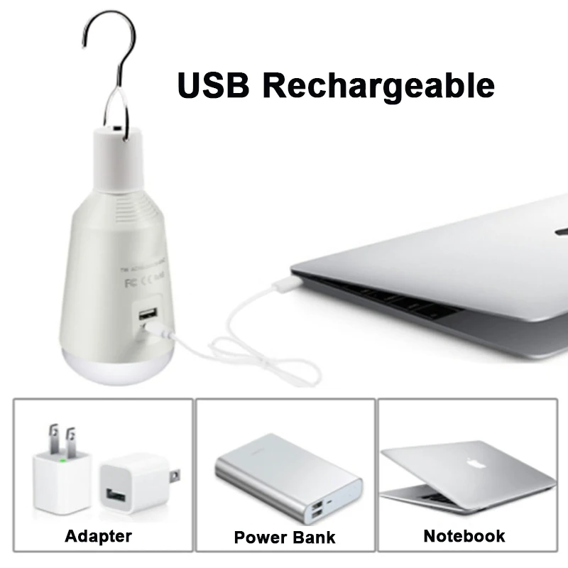  Portable LED Solar Lamp Charged Energy Light Panel Powered Emergency Bulb For Outdoor Garden Camping Tent