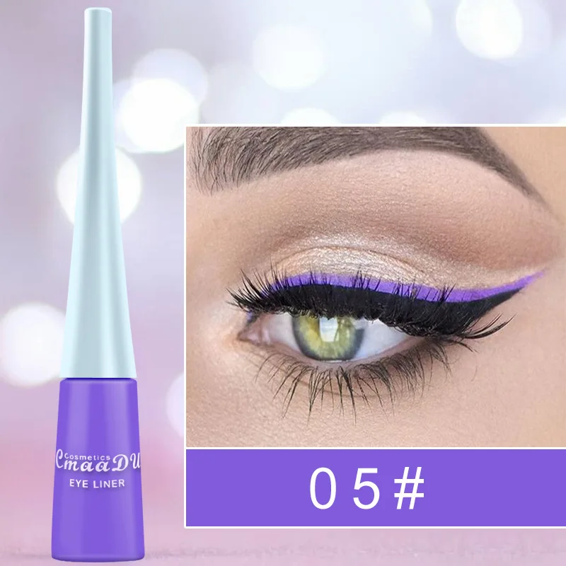 CmaaDu 17 Color Eye Liner Stick Long Lasting Water Activated EyeLiner Delineador De Ojos Waterproof Liquid Colourful Eyeliner