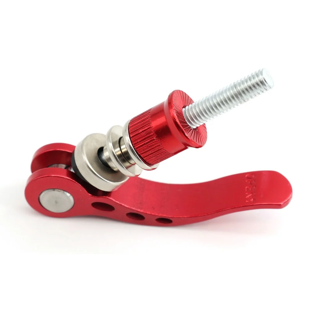 M6 Red Anodized Black Aluminum Quick Release Handle Cam Lever with Barrel Nut