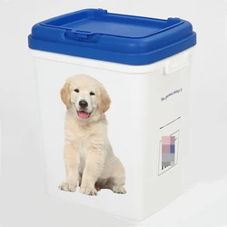 Dog Food Container 50 40 30 Lbs 50 Lb Plastic Tin Cat Pet Pp Dog Food Storage Container
