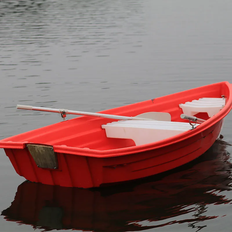 Factory price non-inflatable  plastic boat one person single canoe kayak rowing boat solo skiff