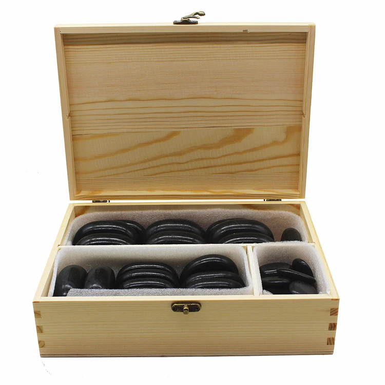 NAIL TALK Home Delivery Service Comfortable Energy Black Basalt  Natural  Slipper Warmer Stone Massage set