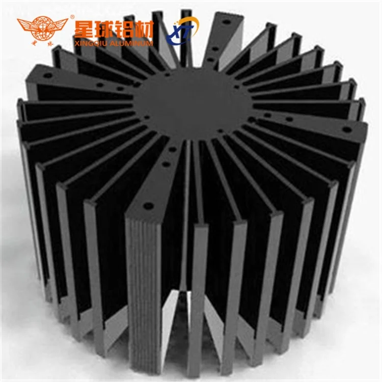 Aluminum heatsink extruded aluminum heatsink round aluminum heat sink