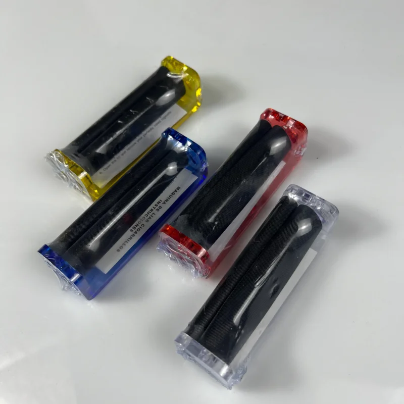 Portable Manual Cigarette Rolling Machine Mini color clear plastic cigarette maker