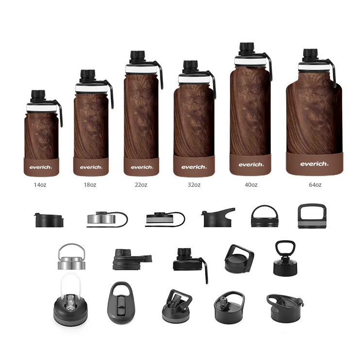 Amazing Items waterbottles Metal Wide Mouth Water Bottle Insulated Double Wall Stainless Steel Water Bottle with accessories