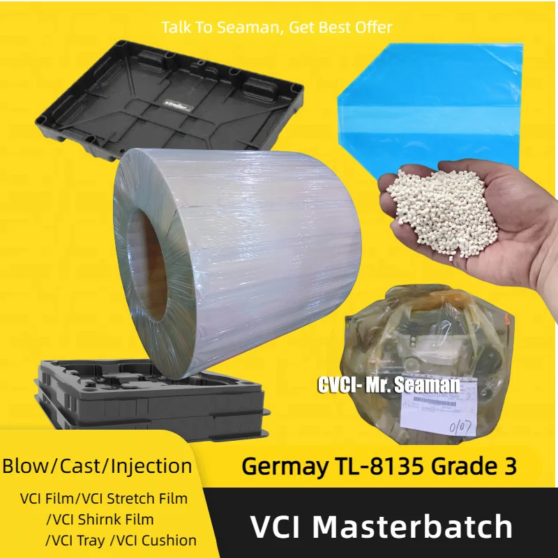 Germany TL-8135 Locally Tested Grade3 Good Corrosion Protection Blowing/Casting/Thermoforming/Injection VCI Master Batch