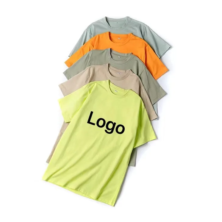 Недорогие простые белые мужские футболки из 100% хлопка с принтом логотипа на заказ