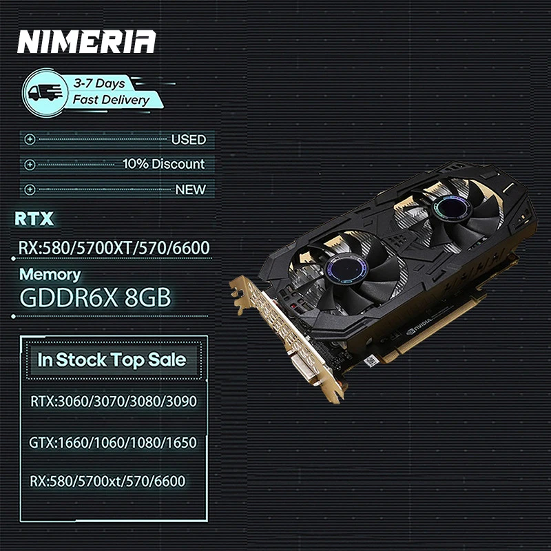 Good Quality Gtx1060 3g 5g 6g Sx Core Preorder Chinese Homemade Video Card Sexy Mp4 1660 Super 6gb Graphics Card