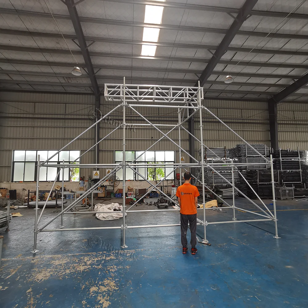 quickly Dismountable Build stable structures mobile construction scaffolding  workbench aluminum layer speaker truss