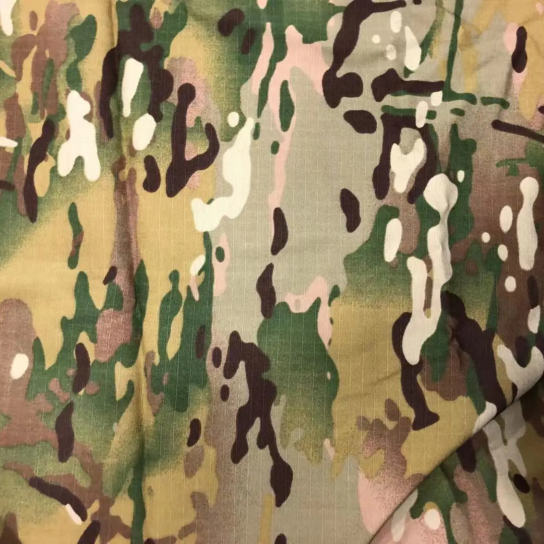STOCK NYLON COTTON  rip stop camouflage printing fabric