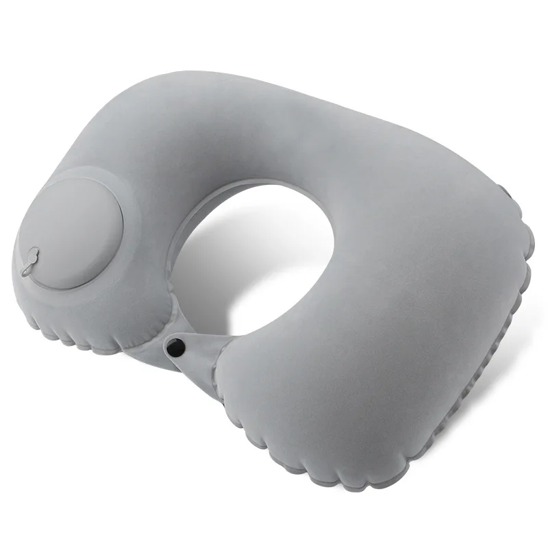 Promotional Lightweight Travel Pillow Inflatable U Shape Pillow Comfortable Car Headrest Inflatable Travel Pillow