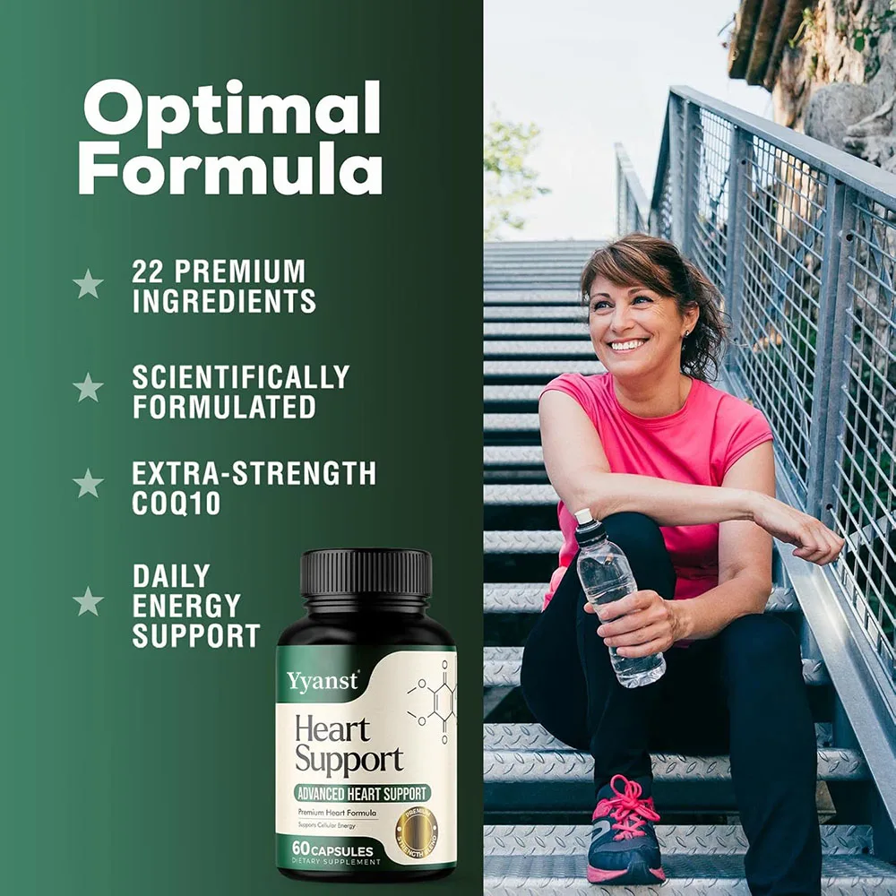 OEM/ODM Support Heart Health Green Tea Leaf Capsules with L-Citruline L-Arginine Boost Immunity Heart Support Capsules