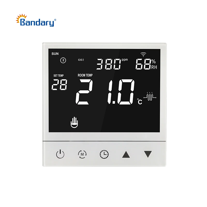 WIFI Water Floor Heating Thermostat for 16A Electric 3A Water Heating Gas Water Boiler Work with Amazon Alexa RS485 Modbus