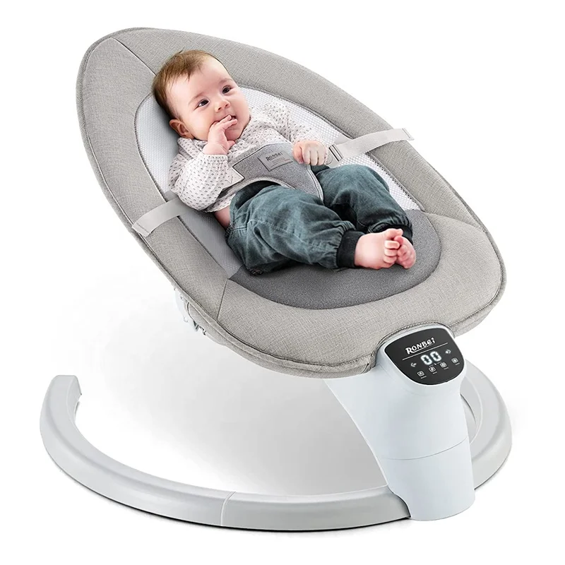 Vibrating baby rocking chair bouncer automatic electric baby swing with lovely toys