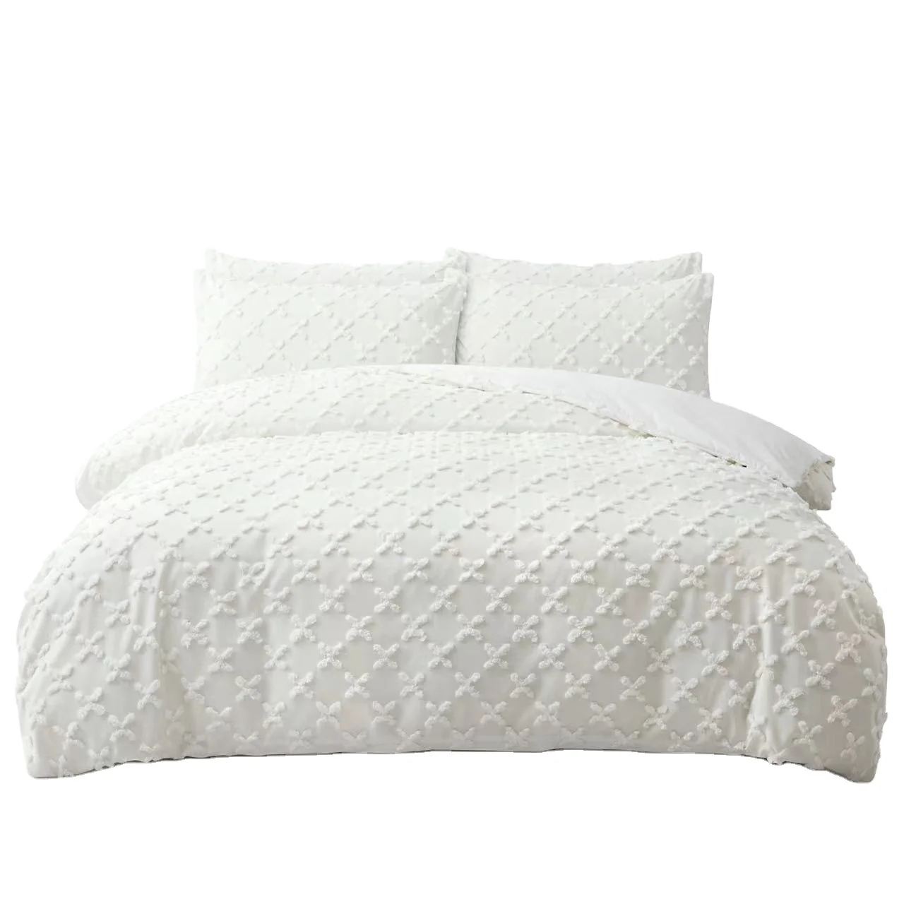 Оптовая продажа, однотонный шикарный комплект пододеяльника с геометрическим рисунком, супер-качество, производитель, дешевая оптовая цена