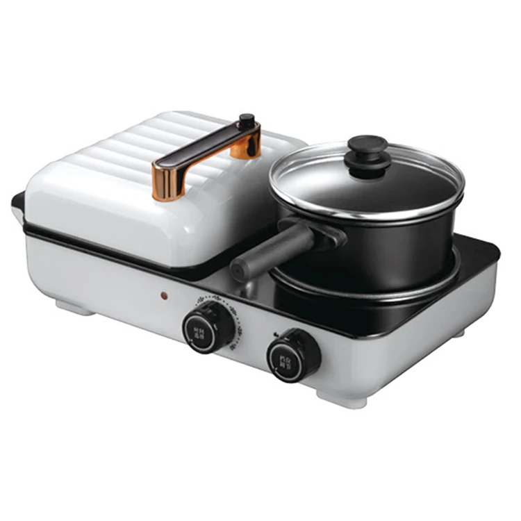 364211 1000W 1L 15*14.2cm plate Electric multi grill and hot pot 2 in 1