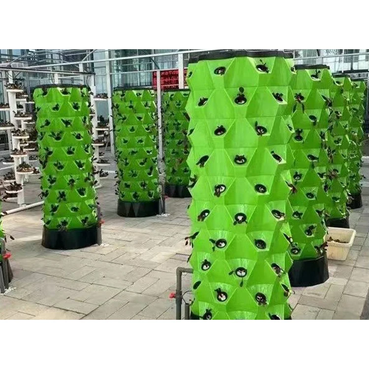 New agricultural greenhouse rotary aeroponic Tower garden vertical hydroponic system for planting Growing Vegetable Towers