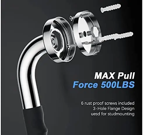 2022 Factory Wholesale Safety Shower Handle 304 Stainless Steel Bathroom Grab Bar