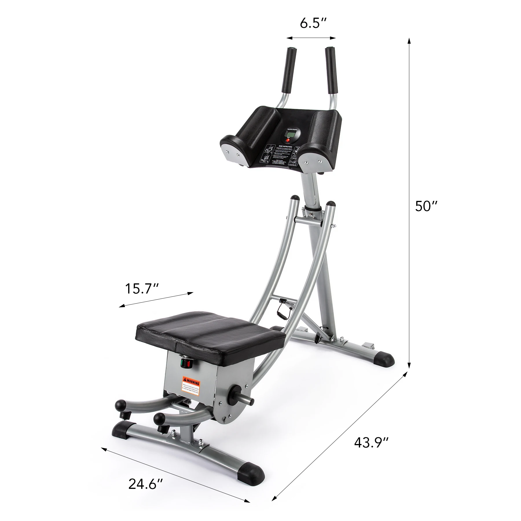 Ab Coaster Home Gym Equipment Adjusting Folding Abdominal Machine for Core Fitness