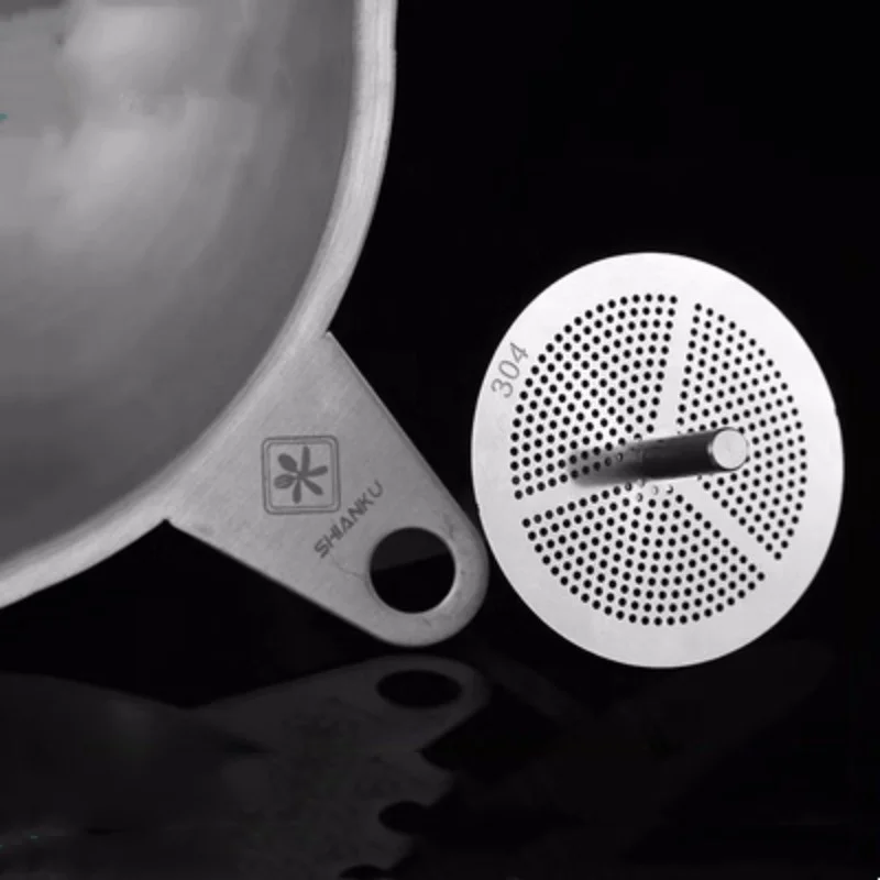 Shianku Food Grade Wholesale Metal Funnel Premium Quality Kitchen Oils Liquid Funnel Stainless Steel Wine Funnel With Filter