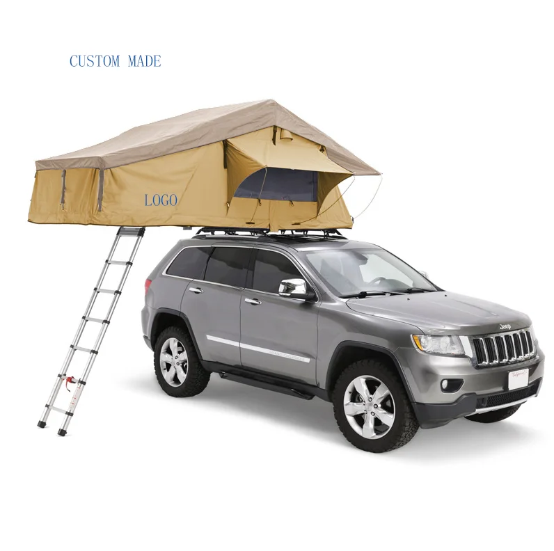 Custom-Made Roof Top Outdoor Camping Tent 3-4 Person High Quality Soft Shell Car Tent