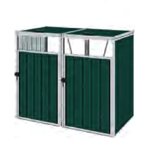 Modern Garden  metal storage bins with lids firewood shed for garden