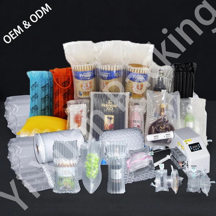 Factory Shockproof Protective Film Bubble Cushioning Shipping Inflatable Air Column Bag