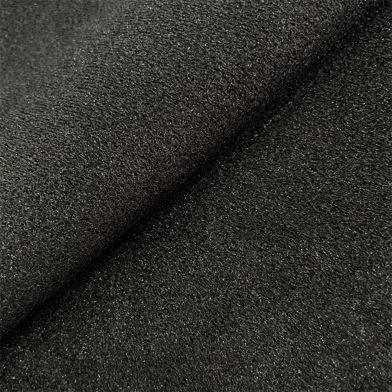 Factory direct velvet light bonded elastic nylon spandex fabric for Sports protective gear