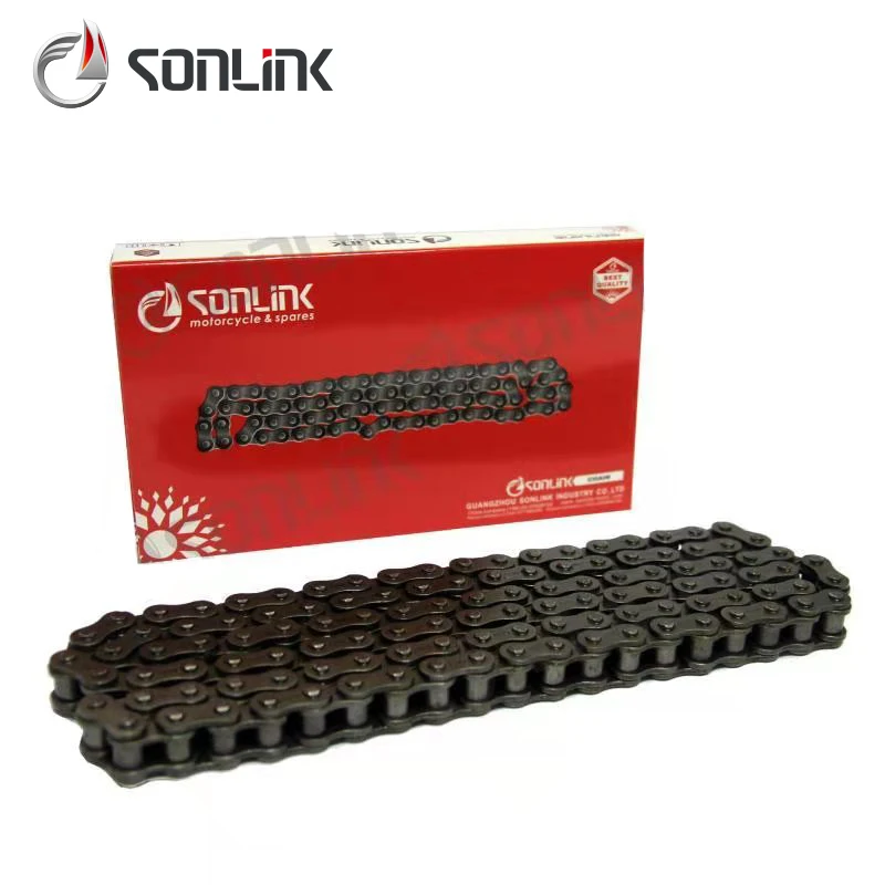 Motor Cycle Steel Roller Chain Accessories High Wear Resistance