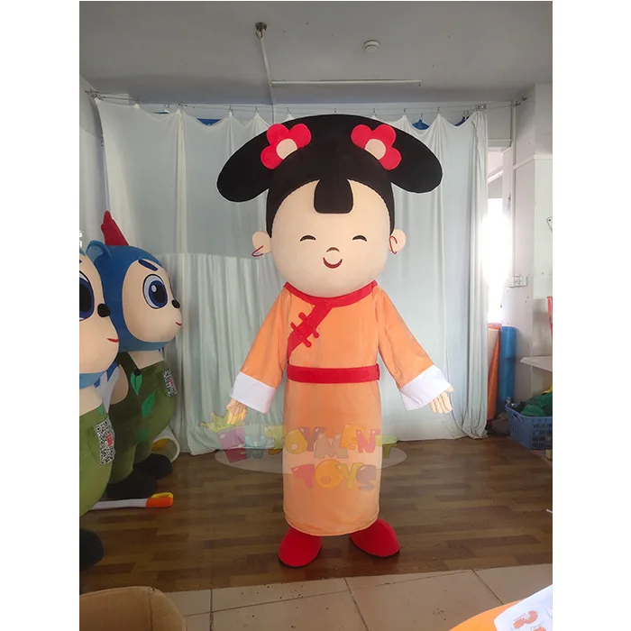 Chinese New Year Mascot Beautiful  Girl Mascot Costumes For New Year Event Show For Kids  Custom Mouse Mascot Costume
