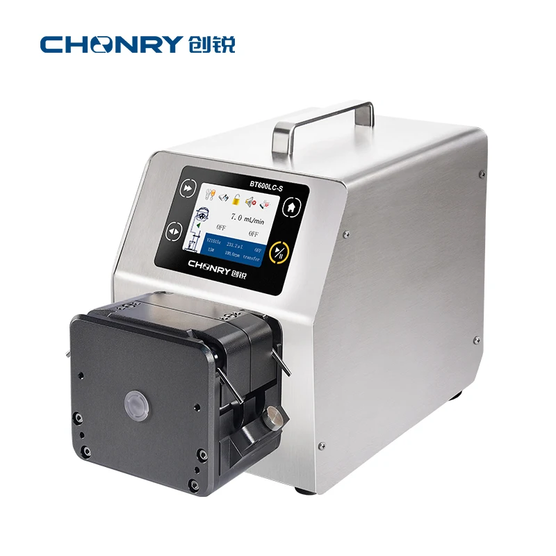 CHONRY BT600LC-S multi channel peristaltic pump price high flow speed control continuous liquid