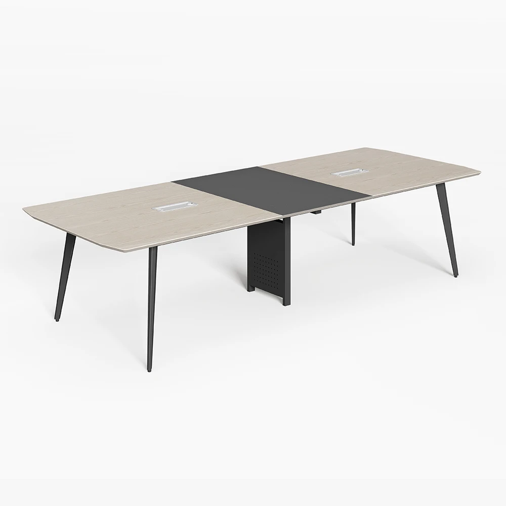 high quality modern Rectangle meeting table boardroom table conference table metal legs genova Office furniture