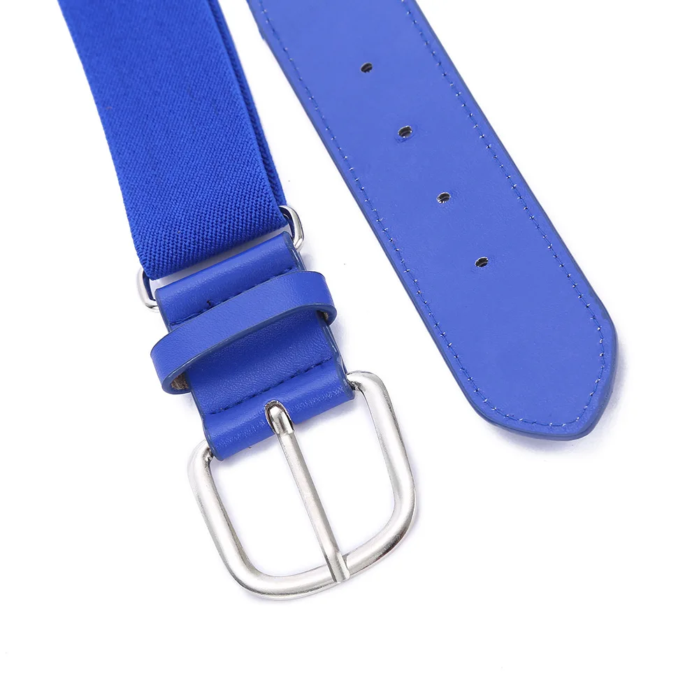 OEM Customizable Sports Golf Adult Waist Belts Adjustable Elastic PU Leather Simple Style Wholesale Sports Belt