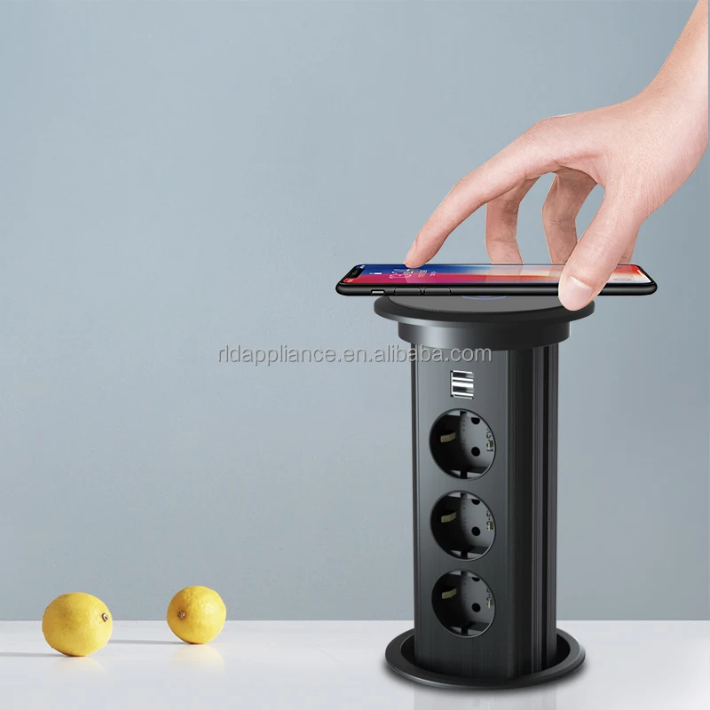 The schulte pull-out port can also be equipped with USB sockets, with which we can charge a tablet of smartphone