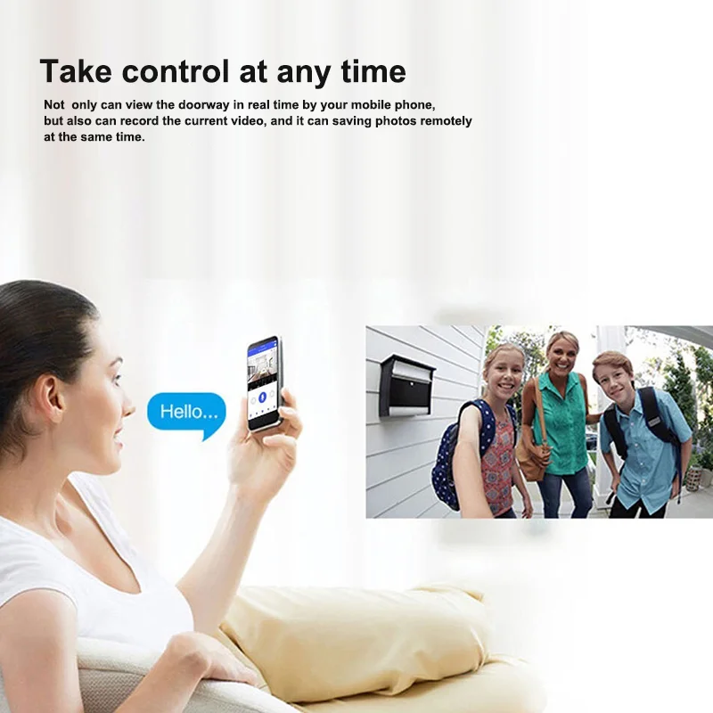Беспроводной Tuya Wi-Fi видео-дверной звонок с приложение Smart